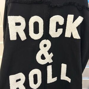 Women’s Black 'Rock & Roll' Shirt, Jacket, Shaket